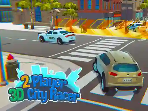 Spil 2 Player 3D City Racer online