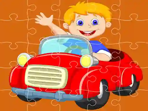 Spil Pedal Cars Jigsaw online