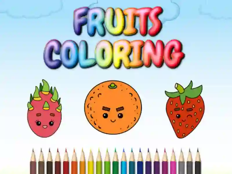 Spil FRUITS COLORING online