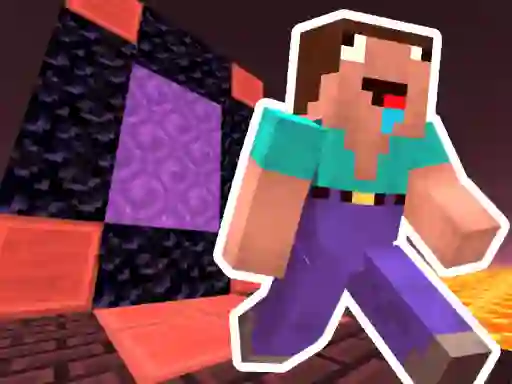 Spil Noob Steve Nether online
