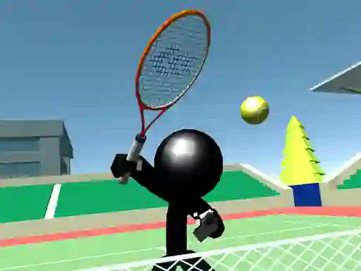 Spil Stickman Tennis 3D online