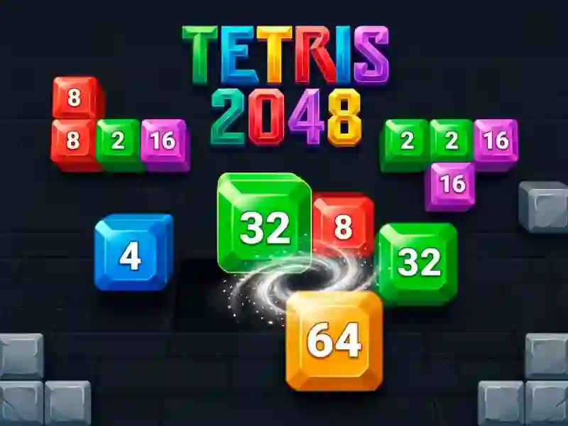 Spil Tetris 2048 online