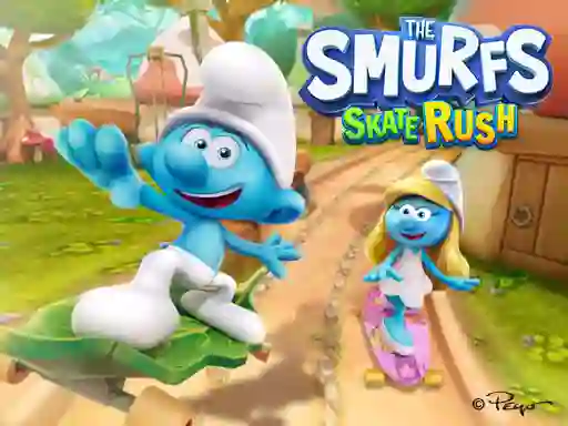 Spil The Smurfs Skate Rush online