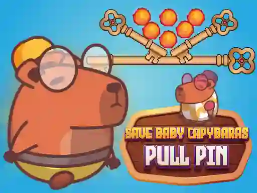 Spil Save Baby Capybaras Pull Pin online