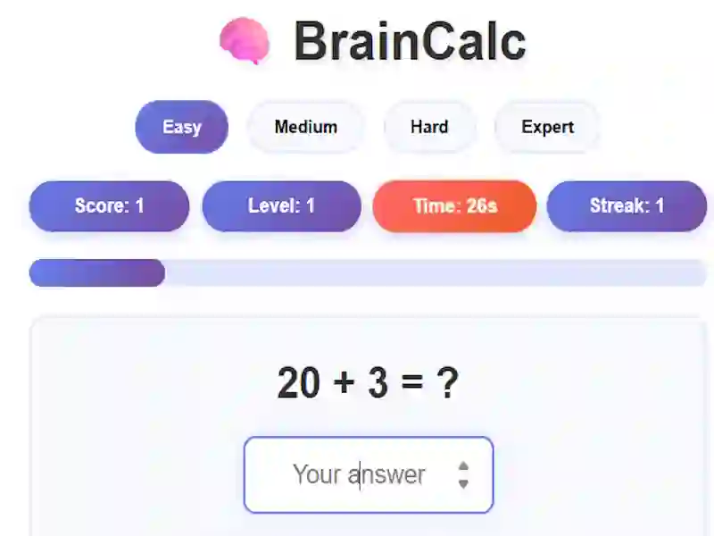Spil BrainCalc online