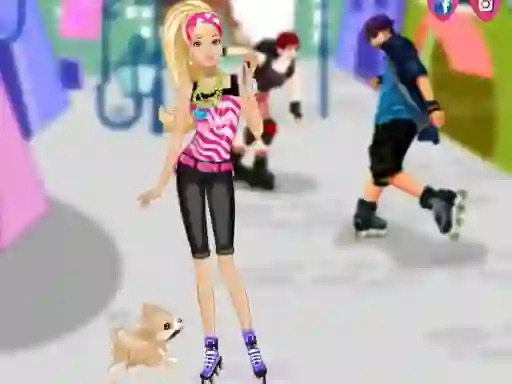 Spil Barbie on roller skates online