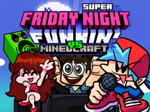 Spil Super Friday Night Funkin Vs Minecraft online