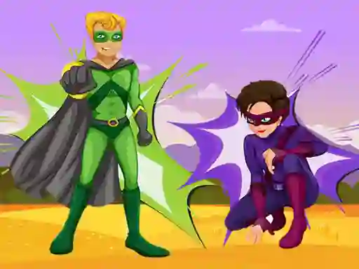 Spil Superheroes Jigsaw online