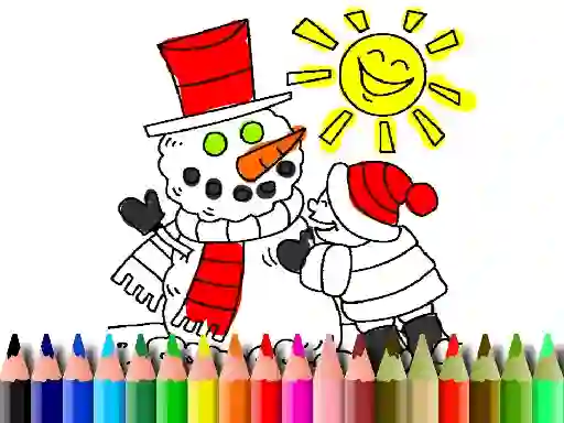 Spil Back To School: Winter Time Coloring online