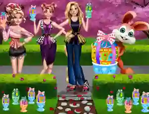 Spil Girls Easter Chocolate Eggs online