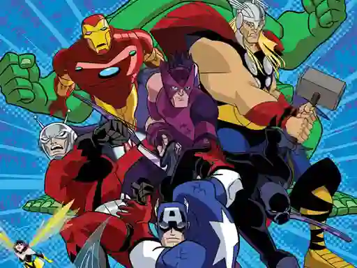 Spil Avengers Coloring online