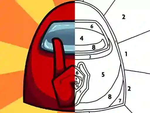 Spil Among Them Coloring Book online