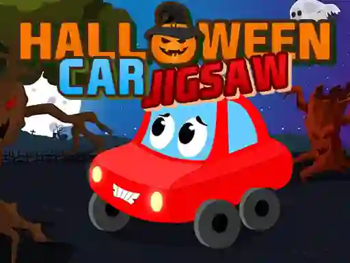 Spil Halloween Car Jigsaw online