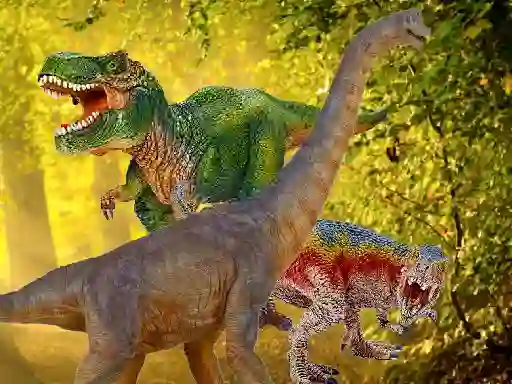 Spil World Of Dinosaurs Jigsaw online