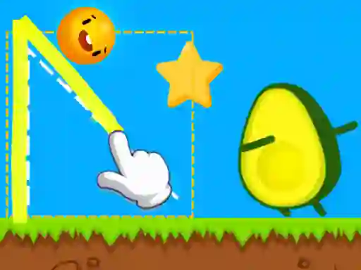Spil Where's My Avocado Draw Lines online