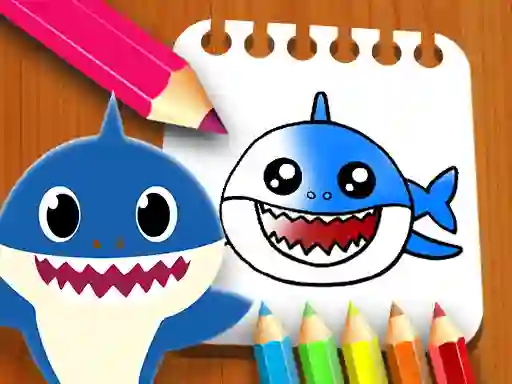 Spil Baby Shark Coloring Book online