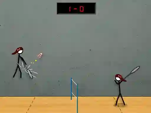 Spil Stick Figure Badminton 2 online