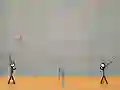 Spil Stick Figure Badminton online