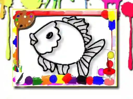 Spil Fish Coloring Book online