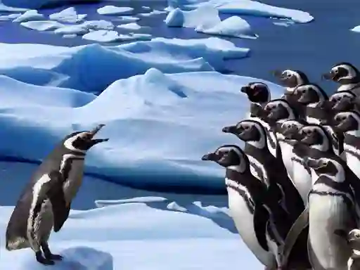Spil Penguins Slide online