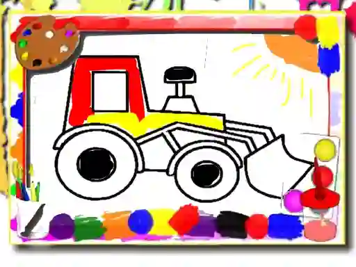 Spil Back to School: Kids Car Coloring online