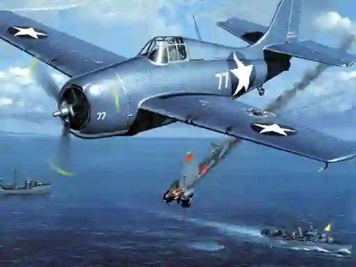 Spil Aviation Art Air Combat Puzzle online