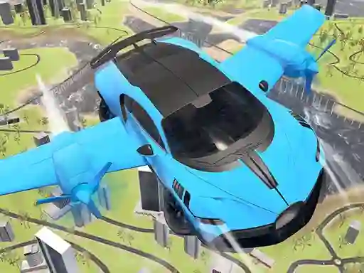 Spil Real Sports Flying Car 3d online
