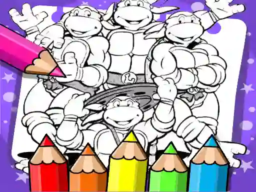 Spil Ninja Turtle Coloring Book online