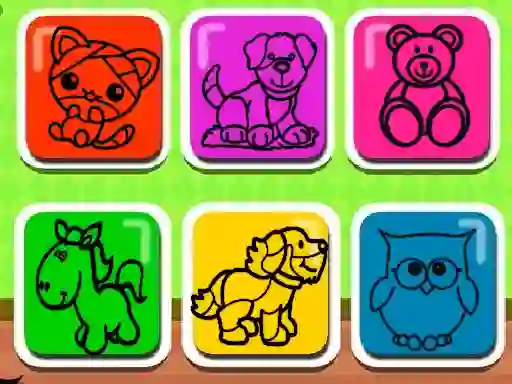 Spil Easy Kids Coloring Game online
