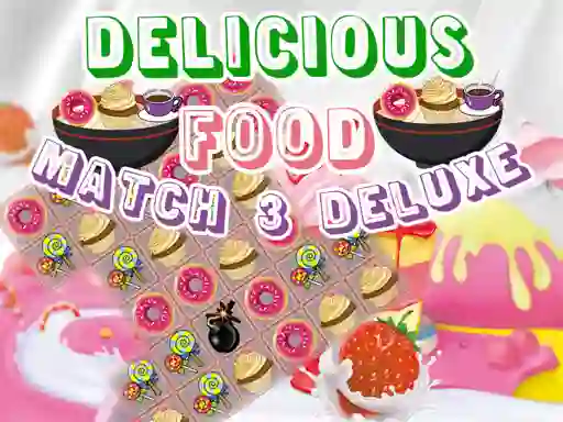 Spil Delicious Food Match 3 Deluxe online
