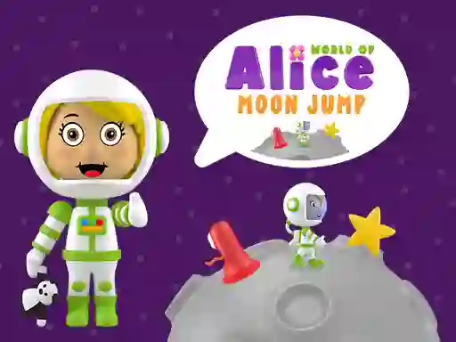 Spil World of Alice Moon Jump online