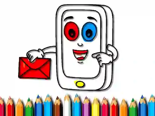 Spil Mobile Phone Coloring Book online