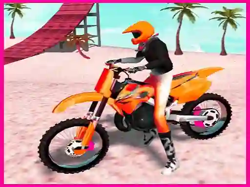 Spil Motocross Beach Jumping Bike Stunt online