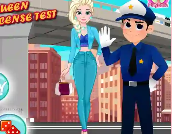 Spil Ice Queen Driver License Test online