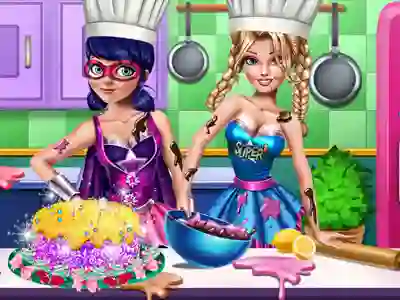 Spil SuperHero Cooking Contest online