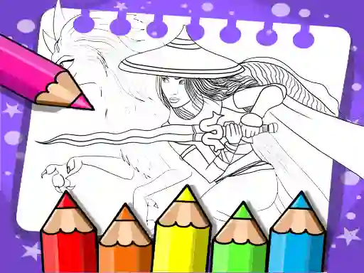 Spil Raya And The Last Dragon Coloring Book online
