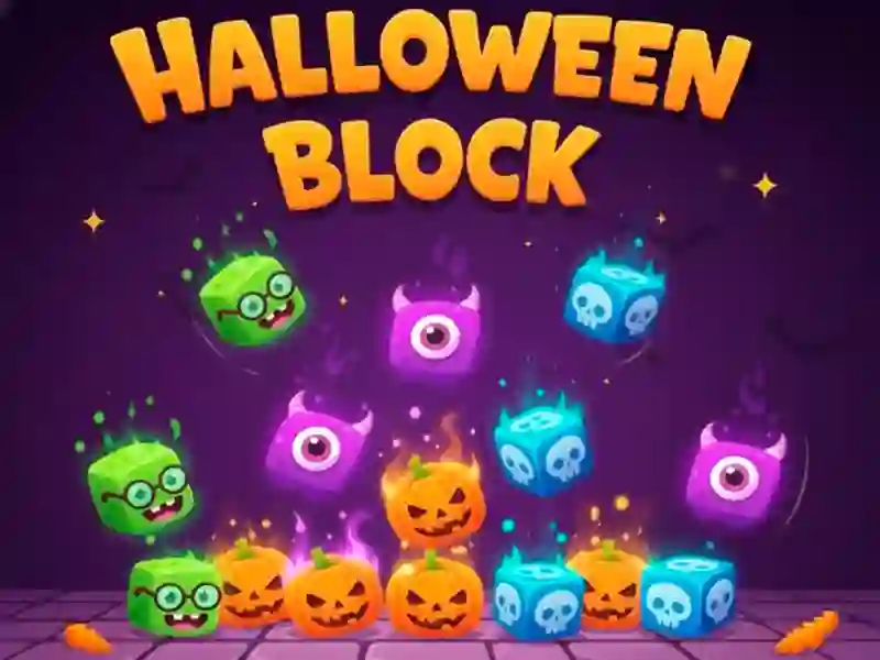 Spil Halloween Block online