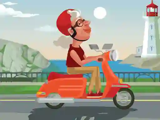 Spil City Scooter Ride Coloring online