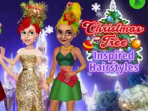 Spil Christmas Tree Inspired Hairstyles online