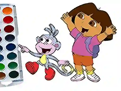 Spil Cute Girl Coloring Book online