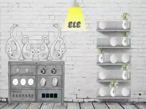 Spil Black and white House Escape online