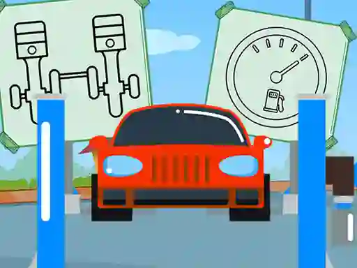 Spil Car Parts Coloring Book online