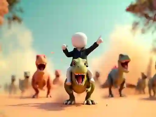Spil Stickman: Dinosaur arena online
