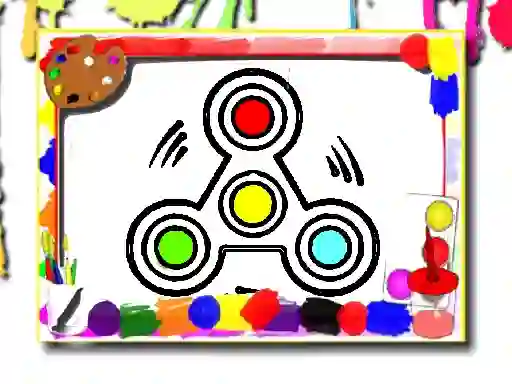 Spil Fidget Spinner Coloring Book online
