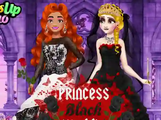 Spil Princess Black Wedding Dress online