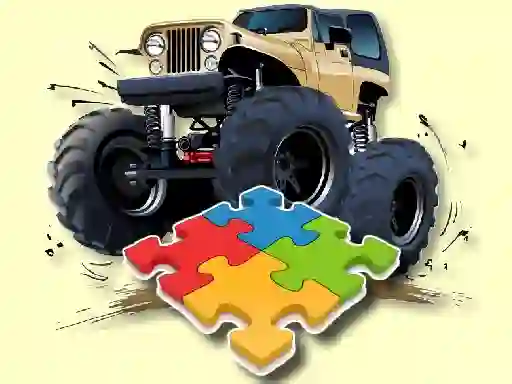 Spil Monster Truck Jigsaw Challenge online