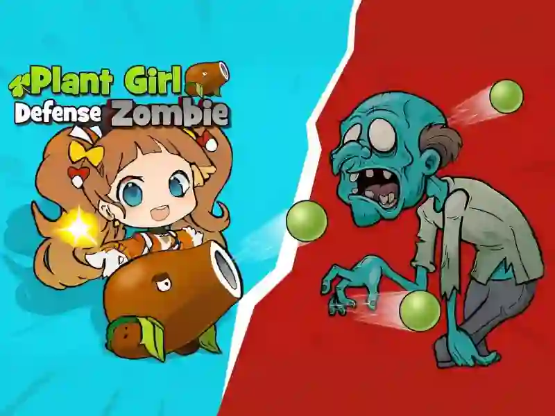 Spil Plant Girl Defense Zombie online