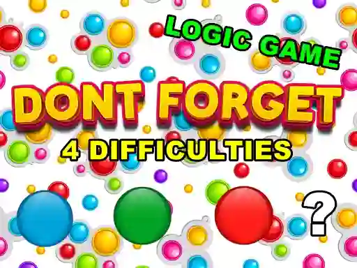 Spil Dont Forget online
