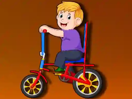 Spil Cartoon Bike Jigsaw online