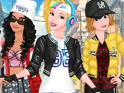 Spil Princesses Sporty & Funky Day online